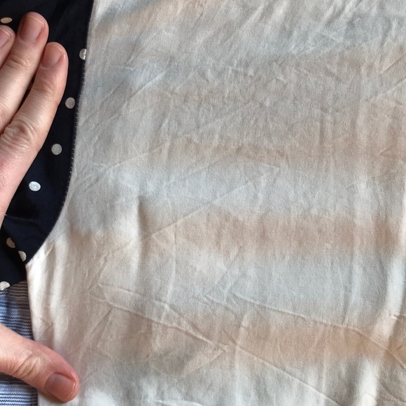 VINTAGE Floral Polka Dot Button Down T Shirt Boho - Picture 6 of 8